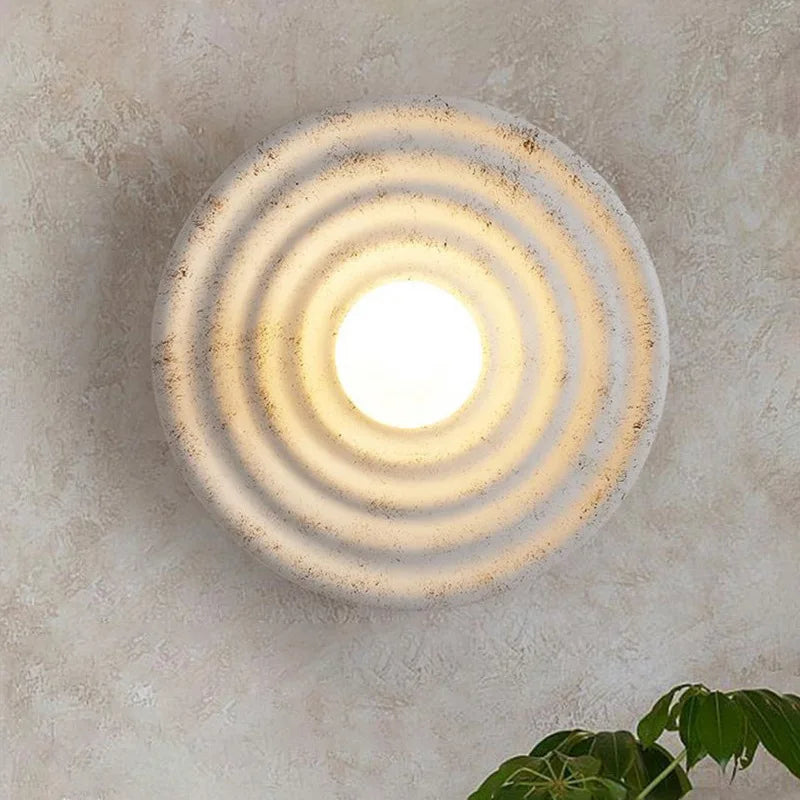 Lumina Round Ripples Wall Light